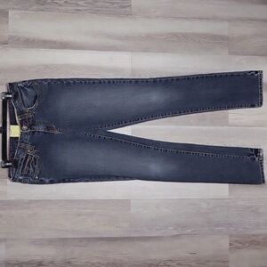 Marlow Vintage Womens 29 Straight Leg Jeans Mid Rise Distressed Retro‎ Denim